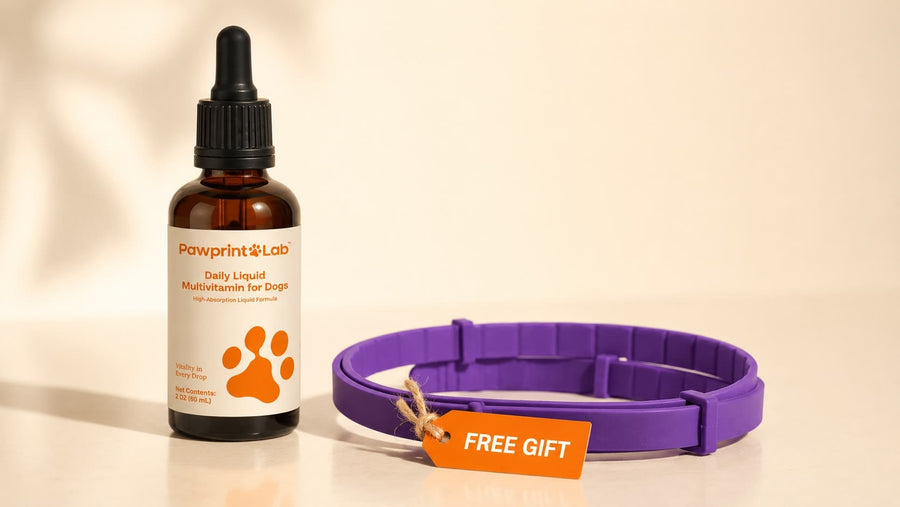 Pawprint Wellness Protocol box with a free Pawprint Calming Collar