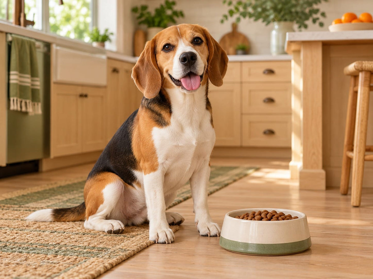 Illustrative dog-care moment: Meal Preferences