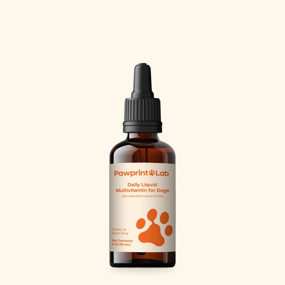 Pawprint Lab Daily Liquid Multivitamin for Dogs bottle