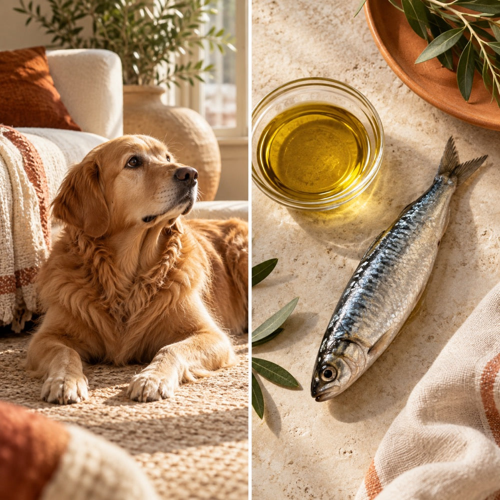 Illustrative omega-3 ingredient scene