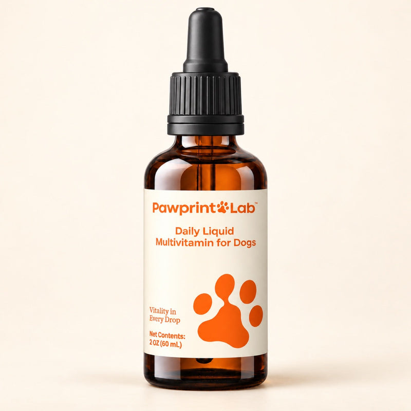 Pawprint Lab Daily Liquid Multivitamin for Dogs bottle