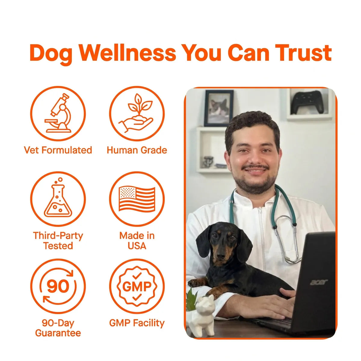 Pawprint Lab Dog Wellness You Can Trust panel