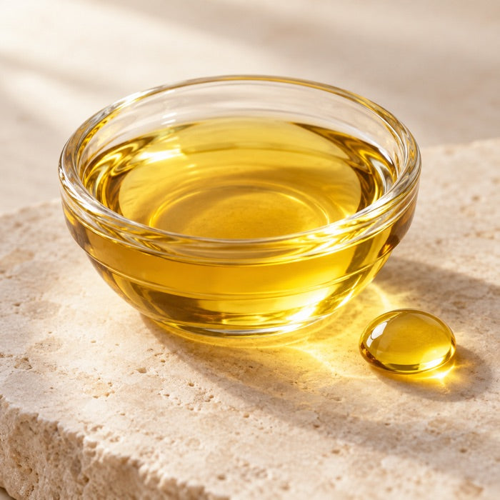 Photorealistic ingredient visualization: Omega-3 EPA & DHA. Representative imagery.
